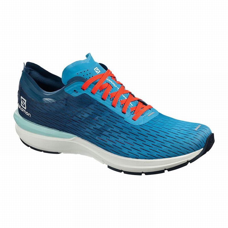 Salomon Israel SONIC 3 ACCELERATE - Mens Running Shoes - Blue/Navy (RUXK-04516)